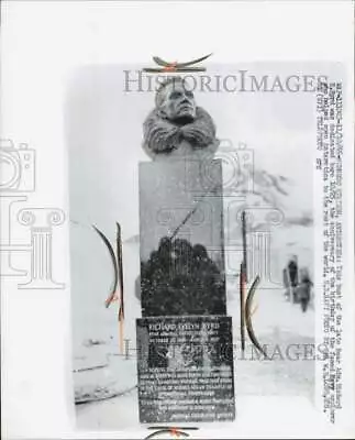 1965 Press Photo Bust Of Rear Admiral Richard Byrd McMurdo Station Antarctica • $16.99