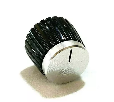 NEW Black And Silver Marshall Amp Replacement Knob W/ Set Screw Metal Body USA • $2.46
