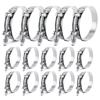 Stainless Steel T-Bolt Hose Clamp For Silicone Hose - All Sizes • $17.59
