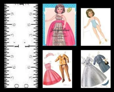 $10 • Buy 1:12 Scale Miniature Paper Doll Madame Alexander Jacqueline Dollhouse