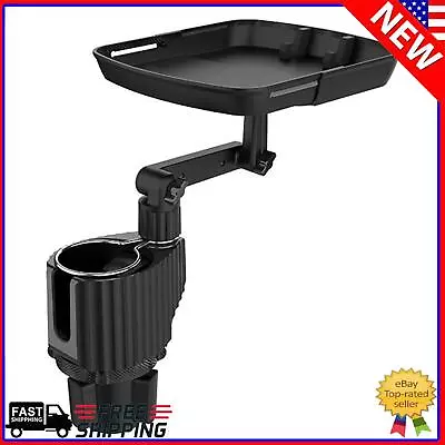 Car Food Square Swivel Tray Convenient Tray With Cup Holders For Food Drinks • $36.19