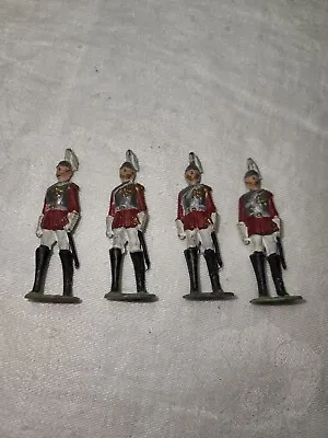 Vintage Made In England British Lead Toy Soldiers Figures Lot Of 4 Standing  • $20