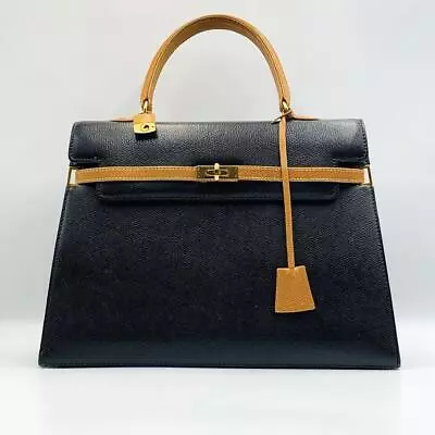 Authentic Morabito Scala 34 Top Handle Bag Formal Leather Bicoloer Rare Vintage • $598