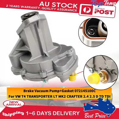 Brake Vacuum Pump+Gasket Fits VW T4 TRANSPORTER LT MK2 CRAFTER 2.4 2.5 D TD TDI • $113.76