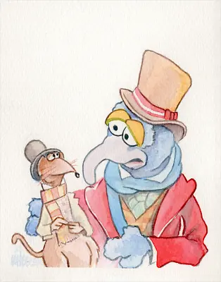 Muppets Gonzo And Rizzo 8x10 By Jeremy Wheeler Ltd Edition X/ Poster MINT Art • $55