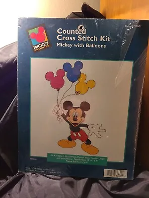Disney Mickey Unlimited Mickey With Balloons 36001 Counted Cross Stitch Kit  • $5.49