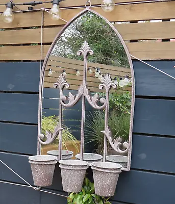 Mirrored Wall Planter With Three Pots • £39.59