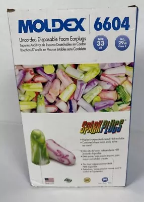 200 Pair Moldex SparkPlugs 6604 Uncorded Soft Foam Ear Plugs NRR 33  • $35