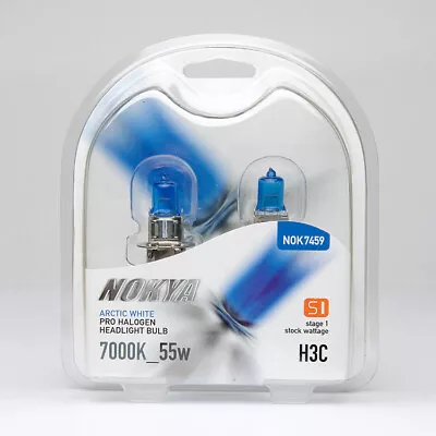 H3C Headlight Bulbs Nokya Arctic White 7000K 55W (Stage 1) NOK7459 • $25.44