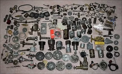 Big Lot Of RC Engine / Motor Parts And Accessories - Airplane / Tether • $74.99