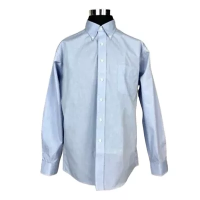 Stafford Executive Wrinkle Free Pinpoint Oxford Dress Shirt 17.5/36 Athletic Fit • $24.93