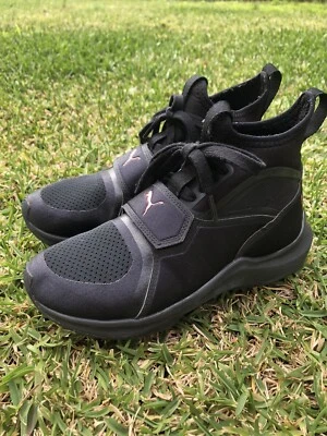 $100 • Buy Fenty X Puma Rihanna Black High Top Sneakers Size 6