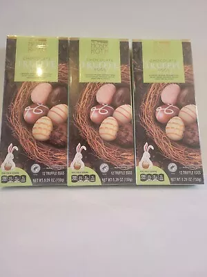 3( Three) Mouser Roth Chocolate Truffle Eggs  Easter 12 Truffles In One Box • $22.99