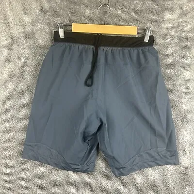 Adidas Shorts Mens Size S Small Blue Pockets Drawstring Athletic Running Elastic • $5.98