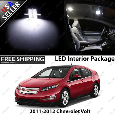 Chevrolet Chevy Volt 4 Door Sedan White LED Interior Light Bulb Package • $9.99