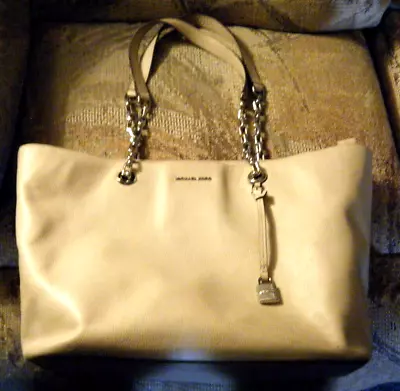 MICHAEL KORS CHAIN-LINK GOLD LEATHER TOTE LAPTOP Etc. • $45