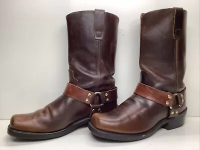 Vtg Mens Durango Cowboy Harness Motorcycle Sq Toe Boots Size 10.5 D • $79.99