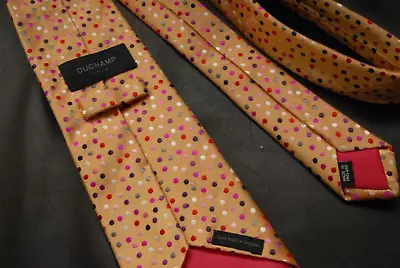 Duchamp London Dot Pattern Tie 100% Silk Made In England • $46