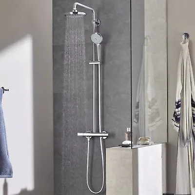 £507.44 • Buy GROHE 27296001 Euphoria 180 Thermostatic Shower With Bar Shower Mixer