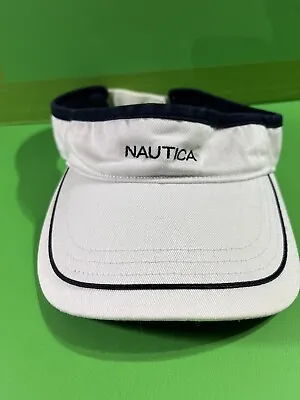 Nautica Vintage Unisex Golf Tennis Beach Visor White Hat Cap • $9