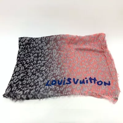 LOUIS VUITTON M75401 Etole Leopard Blurry Shawl Stole/Shawl • £224.98