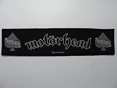 Motorhead Ace Of Spades   Strip  Woven  Patch  • $7.99