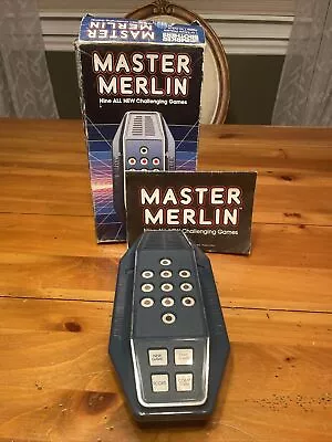 Vintage Master Merlin 1982 Handheld Game With Box And Instruction Manual Works  • $99