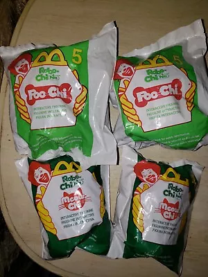 McDonalds Happy Meal Toys 2001 Lot Of 4 ~Poo-Chi #5 & Meow-Chi #4 • $17.50