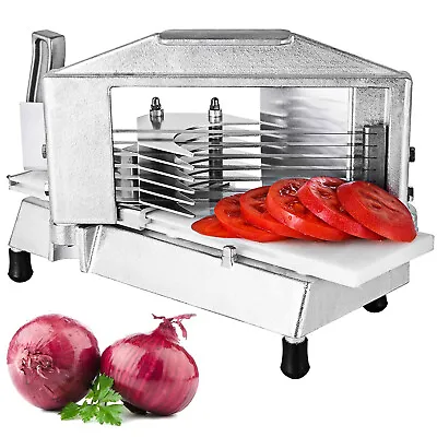 VEVOR Commercial Tomato Slicer 3/8'' Vegetable Chopper Fruit Cutting Machine • $63.99