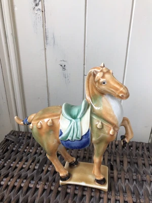 £10 • Buy Vintage Tang Dynasty Style Glazed Horse