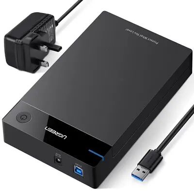 Hard Drive Enclosure USB 3.0 To SATA HDD Caddy For 2.5 3.5 Inch SSD HDD • £25.43