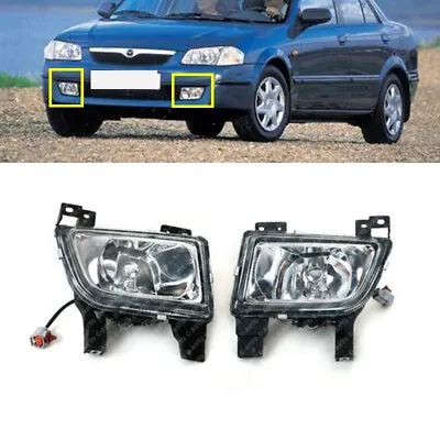 For Mazda Premacy 1998-2004 Protege 1998 Pair Front Bumper Fog Light Lamps L&R • $78.20