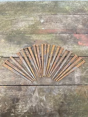 20 X Vintage Handmade Square 6  Nails 150mm • £16