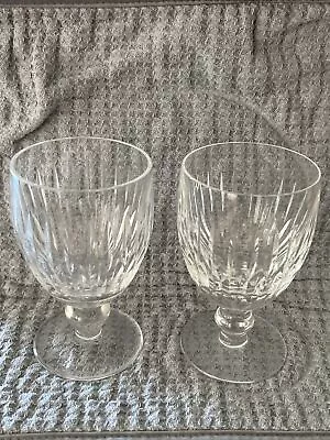 $54 • Buy Set Of (2) Waterford Crystal MAUREEN 5.25” Water Goblet Glasses