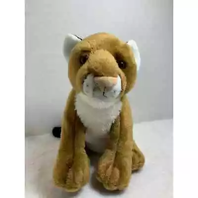 Wild Republic Mountain Lion Plush Cougar Brown Stuffed Animal 12  Soft • $16
