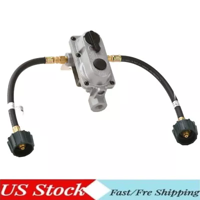 2-Stage Auto Changeover Propane Gas RV Regulator Kit With 2 Pigtail Hoses Sale • $34.80