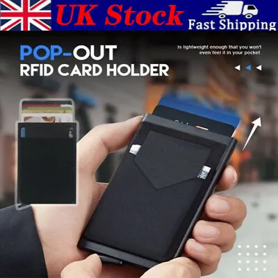 £6.88 • Buy RFID Wallet Credit Card Holder Protector Metal Blocking Slim Money Men Pocket UK