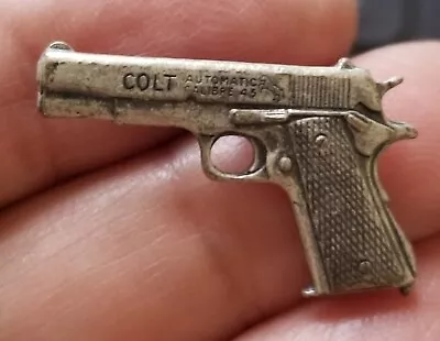 Vintage Colt Firearms Tie Tack Silvertone • $10
