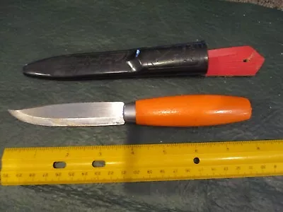 Swedish MORA Carbon Steel Blade Knife W/ Plastic Sheath • $19