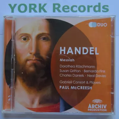 HANDEL - Messiah McCREESH / ROSCHMANN / FINK / DANIELS - Ex Con 2 CD Set Archiv • £6.99