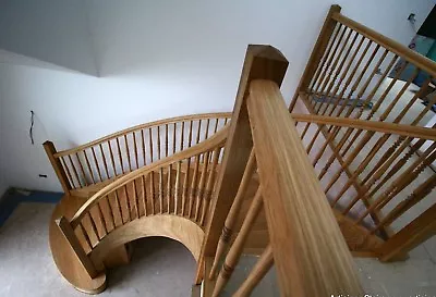 £18900 • Buy Oak Helical Custom Made Staircase Production.