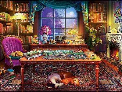 NIB Ravensburger Puzzler's Place 750 Large Piece Jigsaw Puzzle New Factory Seal • $17.99