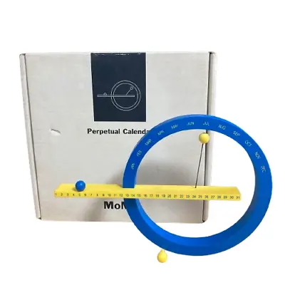 MoMA Perpetual Calendar / Desktop Calendar Yellow / Blue Color With Box Included • $273.60