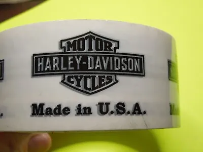 1 NOS Roll Harley Davidson Clear White 2  Wide Tape With Harley Logo • $21