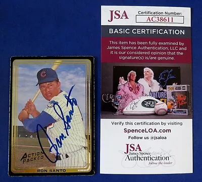 $39 • Buy 1992 Action Packed Ron Santo Signed Baseball Card #395 ~ Jsa Ac38611