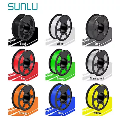 【Order 10 PAY 6 4 Free】 SUNLU PLA+ 3D Printer Filament 1.75mm 1KG/Spool Strong • $30.26