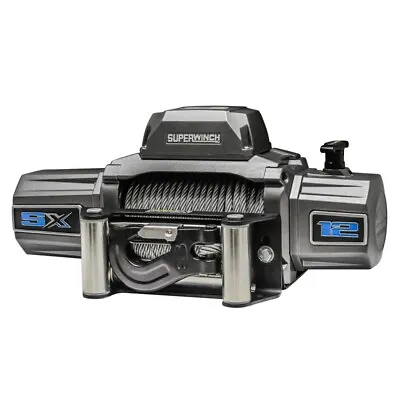 Superwinch 12000 LBS 12 VDC 3/8in X 85ft Wire Rope SX 12000 Winch - Graphite • $673.99