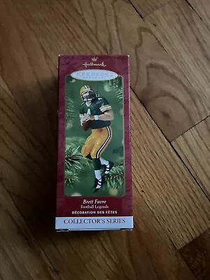 Hallmark 2001 Ornament Football Legends Brett Favre Green Bay Packers NFL • $5.99