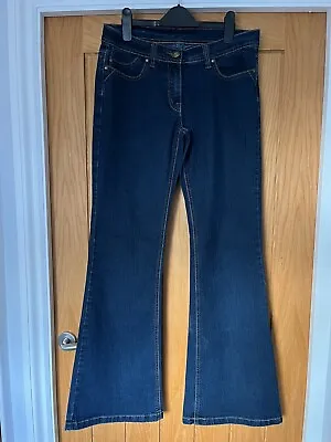 Dorothy Perkins Blue Kick Flare Jeans / Size 12 Long • £5