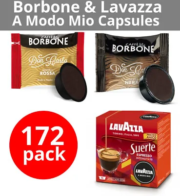 172 Capsules A Modo Mio By Borbone & Lavazza ***BEST-BEFORE DATE  HAS PASSED*** • $75.90